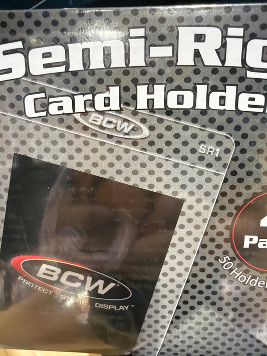 BCW Semi-rigid card holders 200