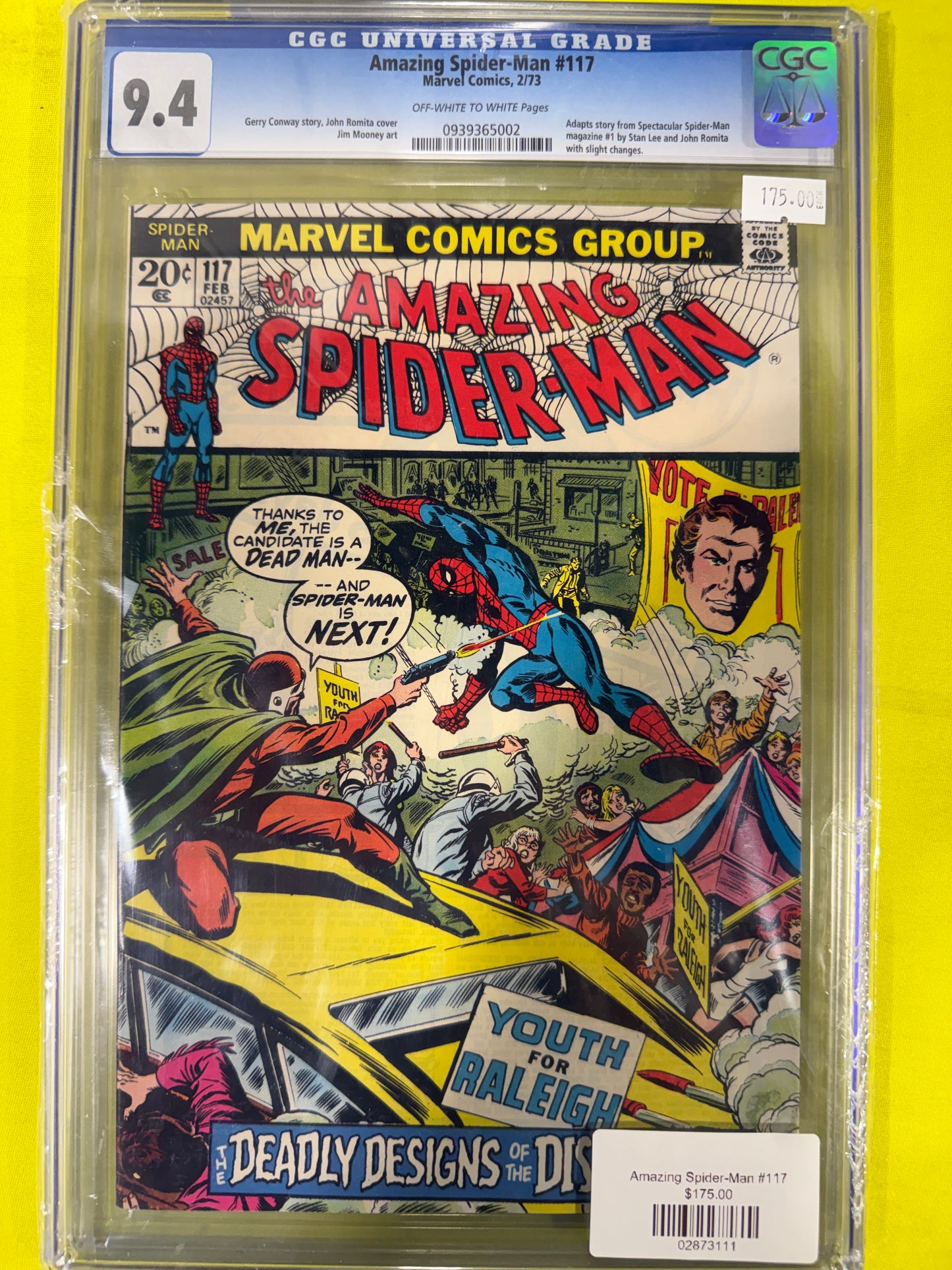 Amazing Spider-man #117 CGC 9.4