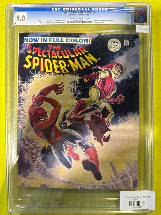 Spectacular Spider-man #2 CGC 9.0