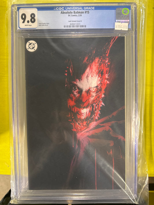 Absolute Batman #15 CGC 9.8 Cover B Jock