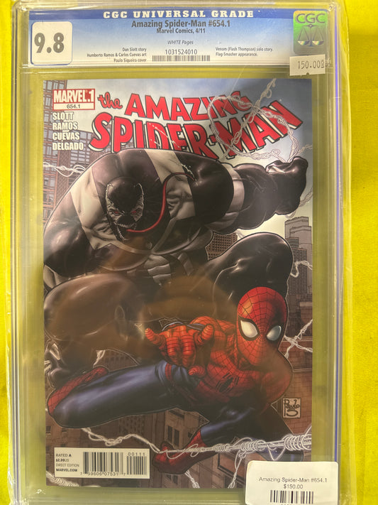 Amazing Spider-man #654.1 CGC 9.8