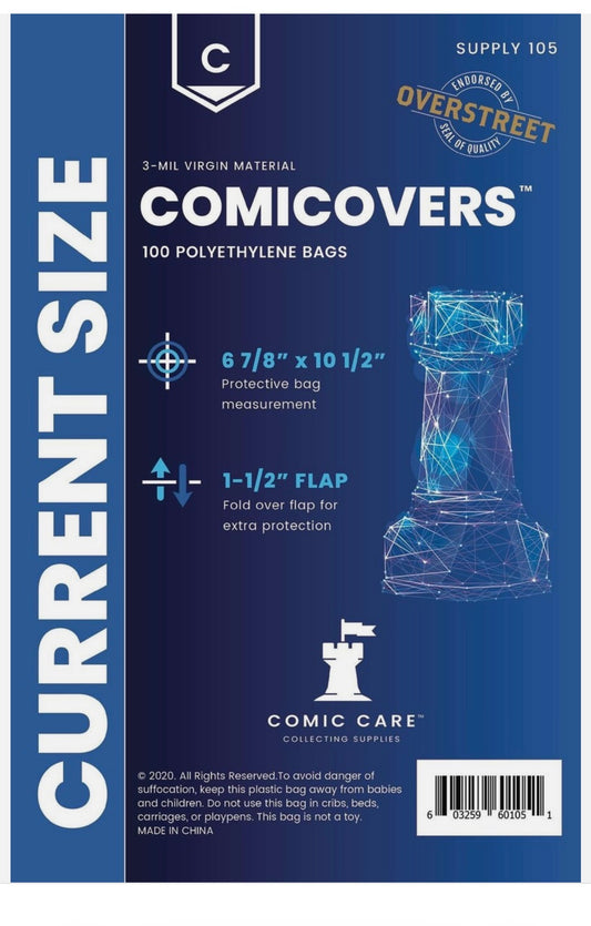 COMICARE Current PE Bags (100)