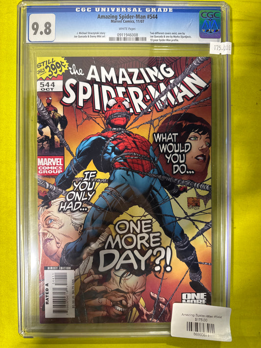 Amazing Spider-man #544 CGC 9.8