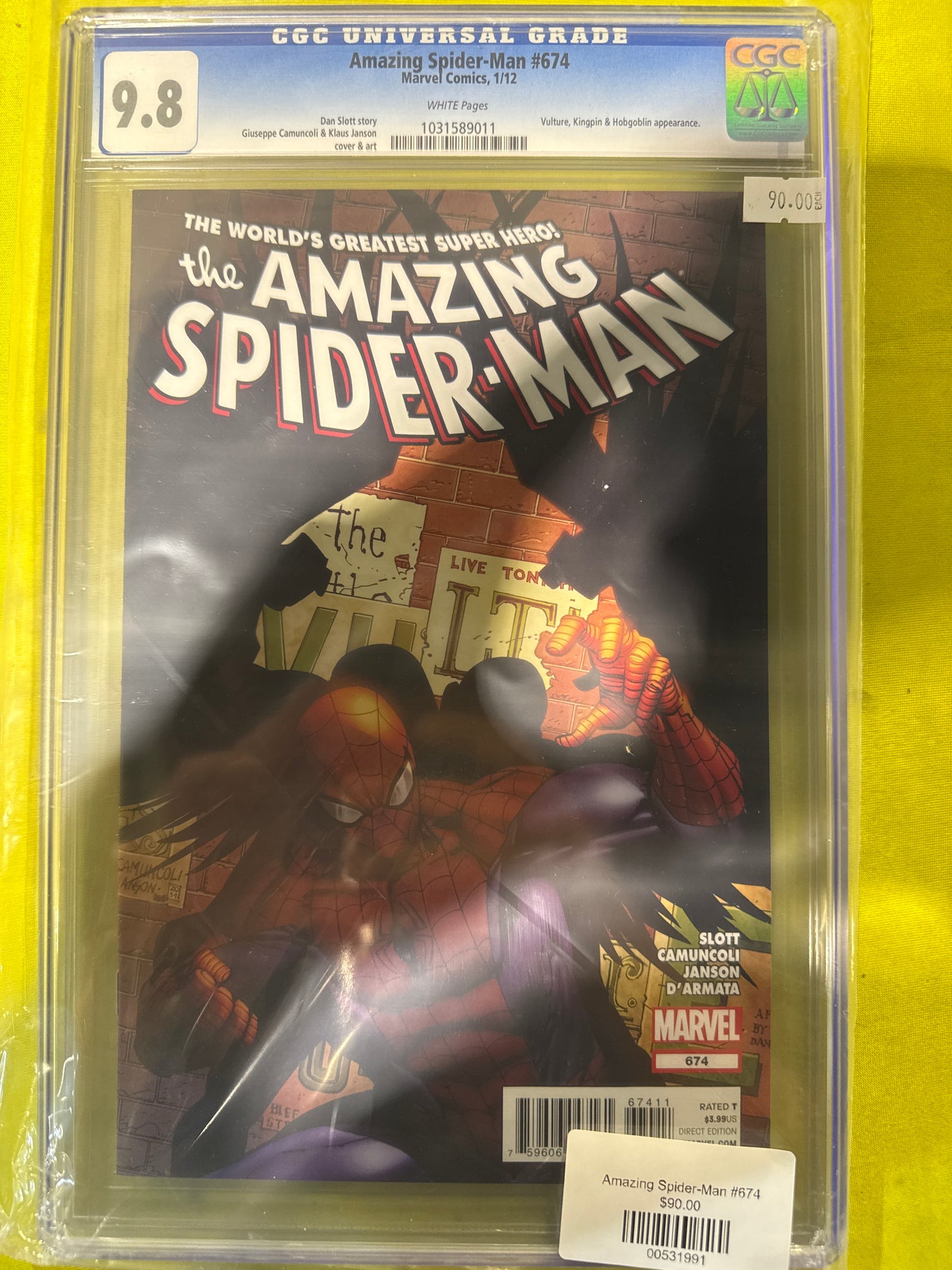 Amazing Spider-Man #674 CGC 9.8