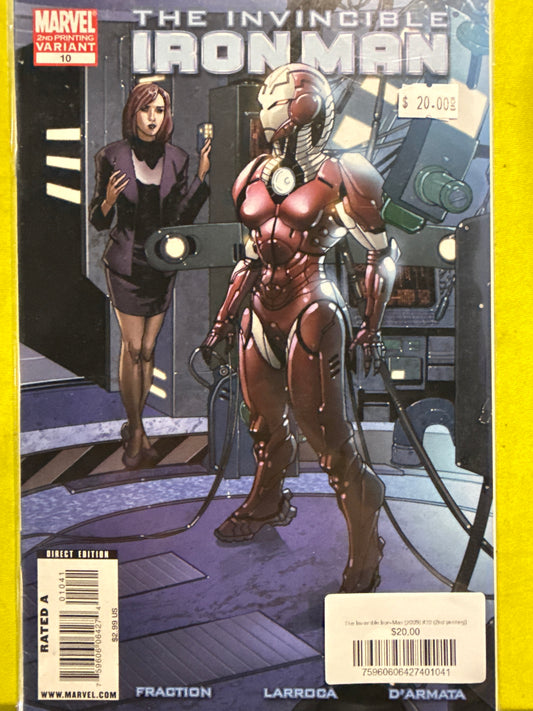 Invincible Iron Man #10 Second printing