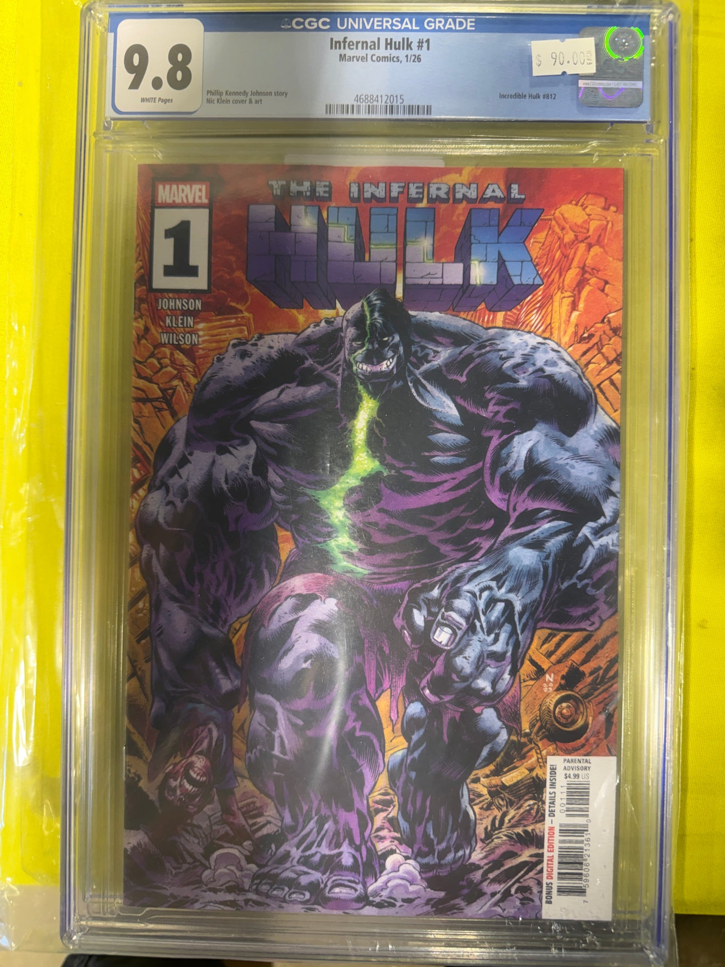 Infernal Hulk #1 CGC 9.8
