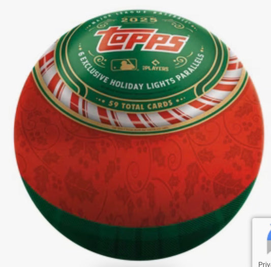 2025 Topps Holiday MLB Baseball Collector Tin