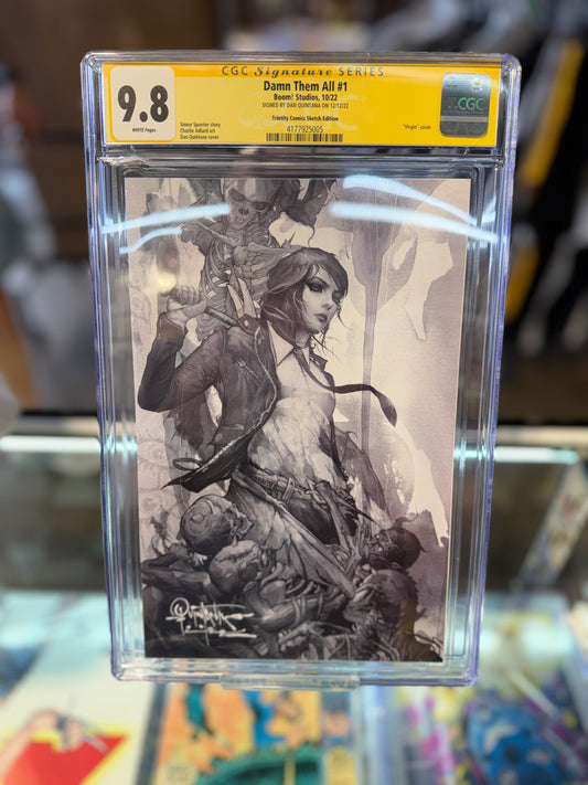 Damn Them All #1 Virgin cover CGC Signature Series Dan Quintana