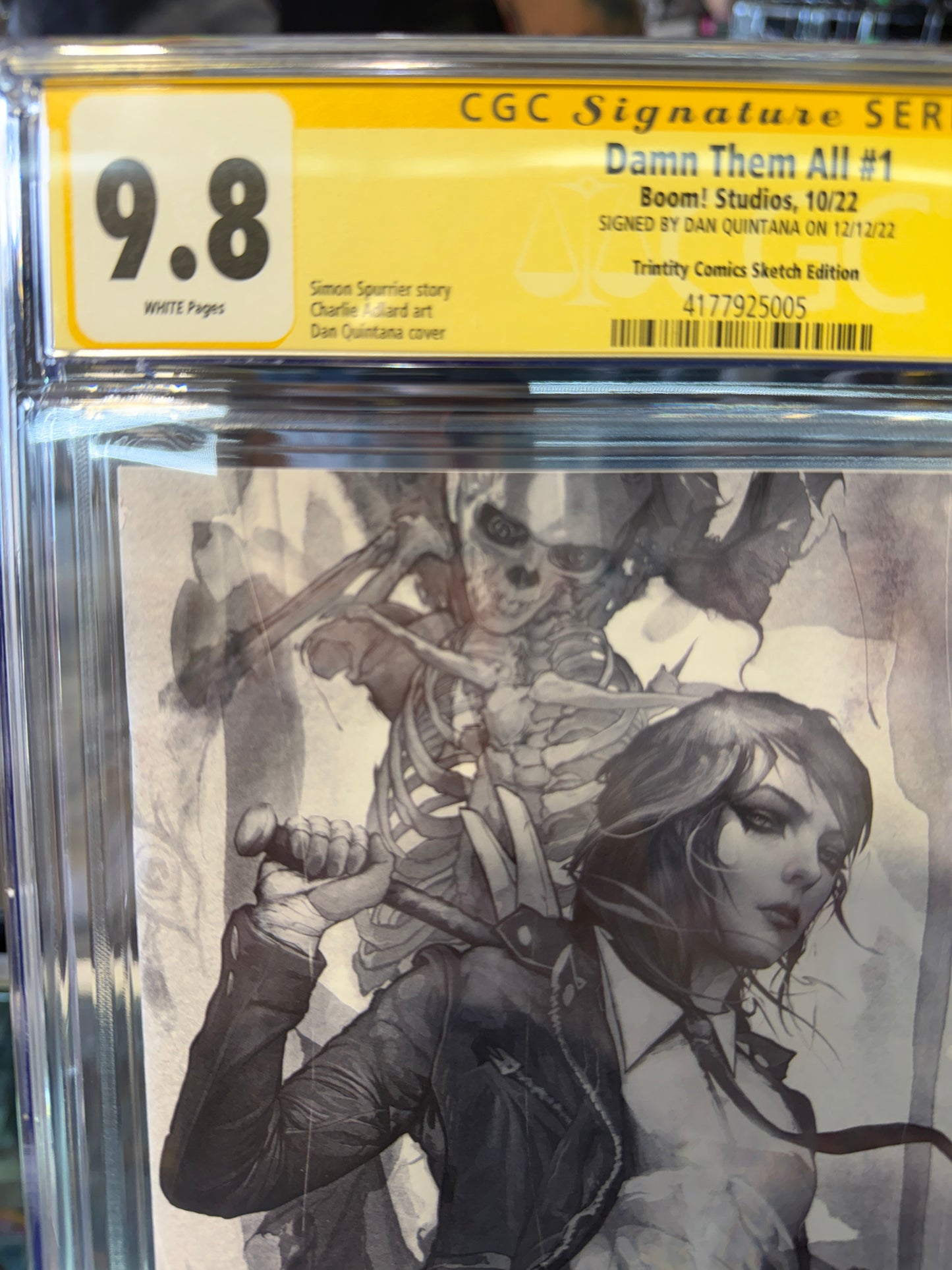 Damn Them All #1 Virgin cover CGC Signature Series Dan Quintana