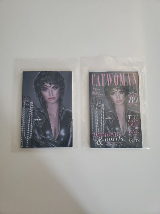 CATWOMAN 80th ANNIVERSARY 100 PAGE SUPER SPECTACULAR 1 - NATALI SANDERS VIRGIN & TRADE 2 PACK VARIANT SET