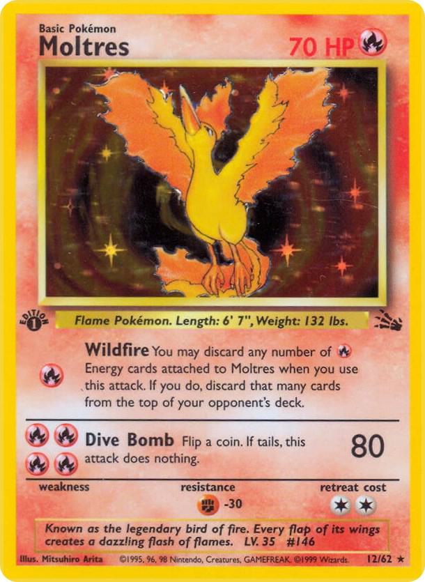 1st Edition Moltres Holo