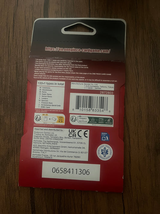 One piece booster sleeve pack