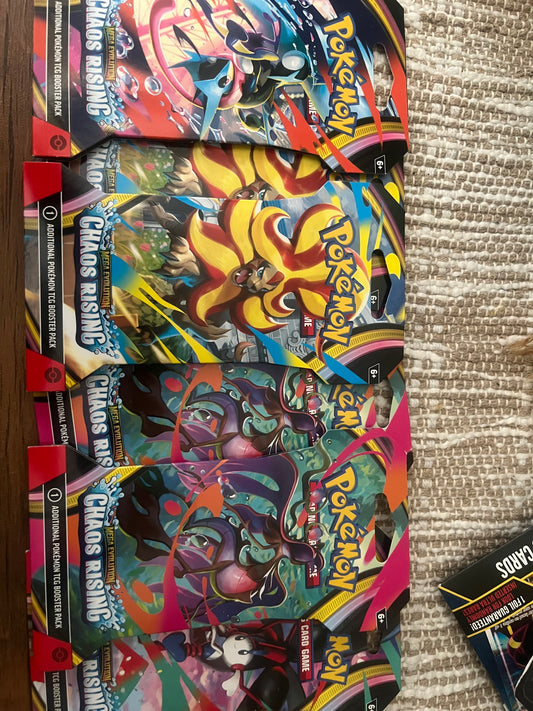 Mega evolution Chaos Rising sleeve packs