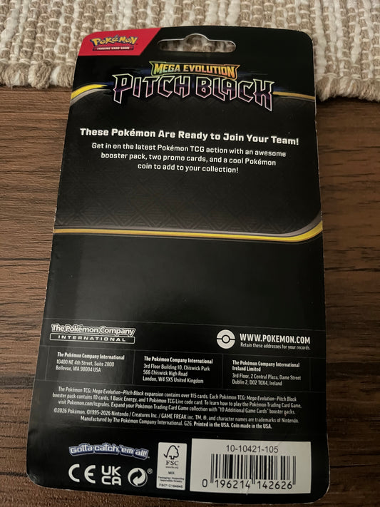 Mega evolution pitch black booster sleeve