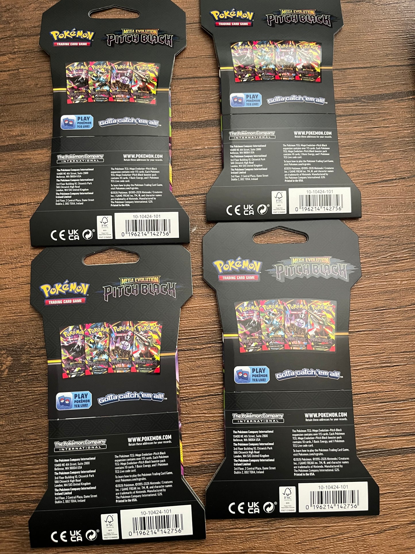 Pitch Black booster sleeve packs