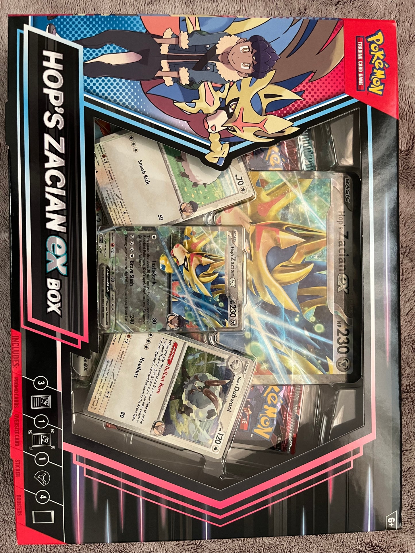 Hop’s Zacian ex Box 4 packs – 2 Destined Rivals & 2 Journey Together