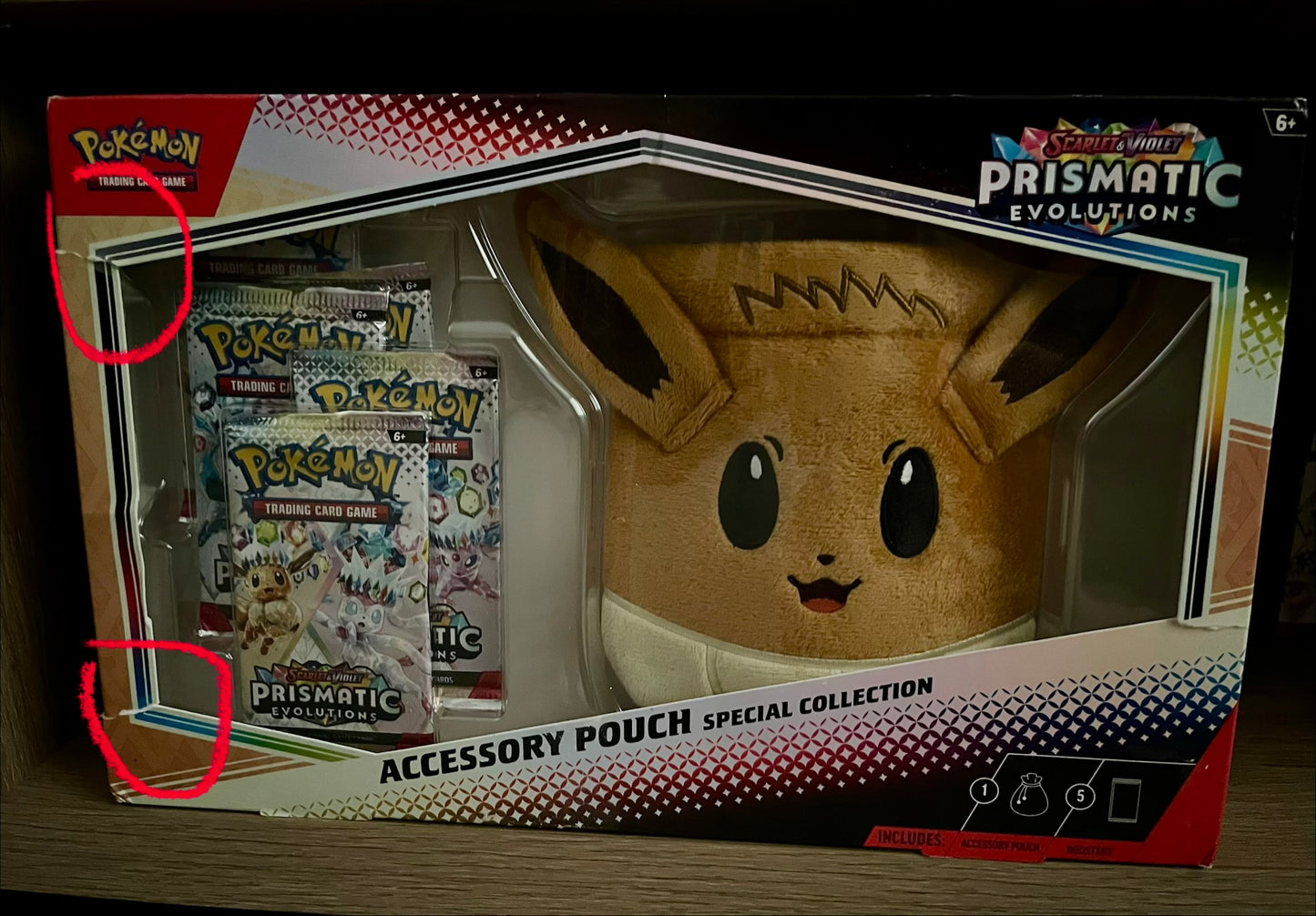 Pokemon prismatic Evolutions accessory pouch