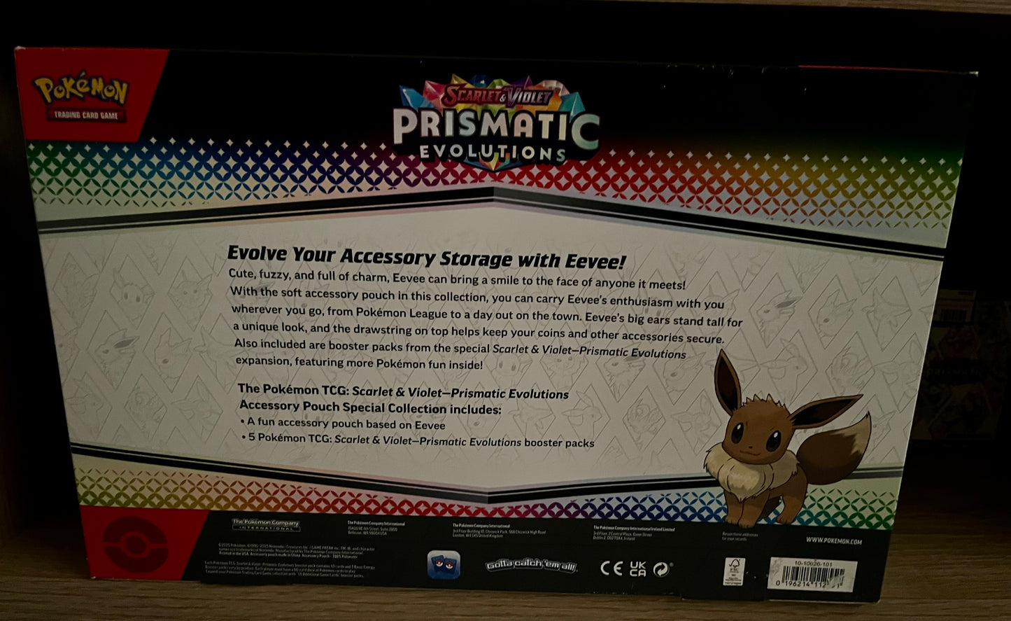 Pokemon prismatic Evolutions accessory pouch