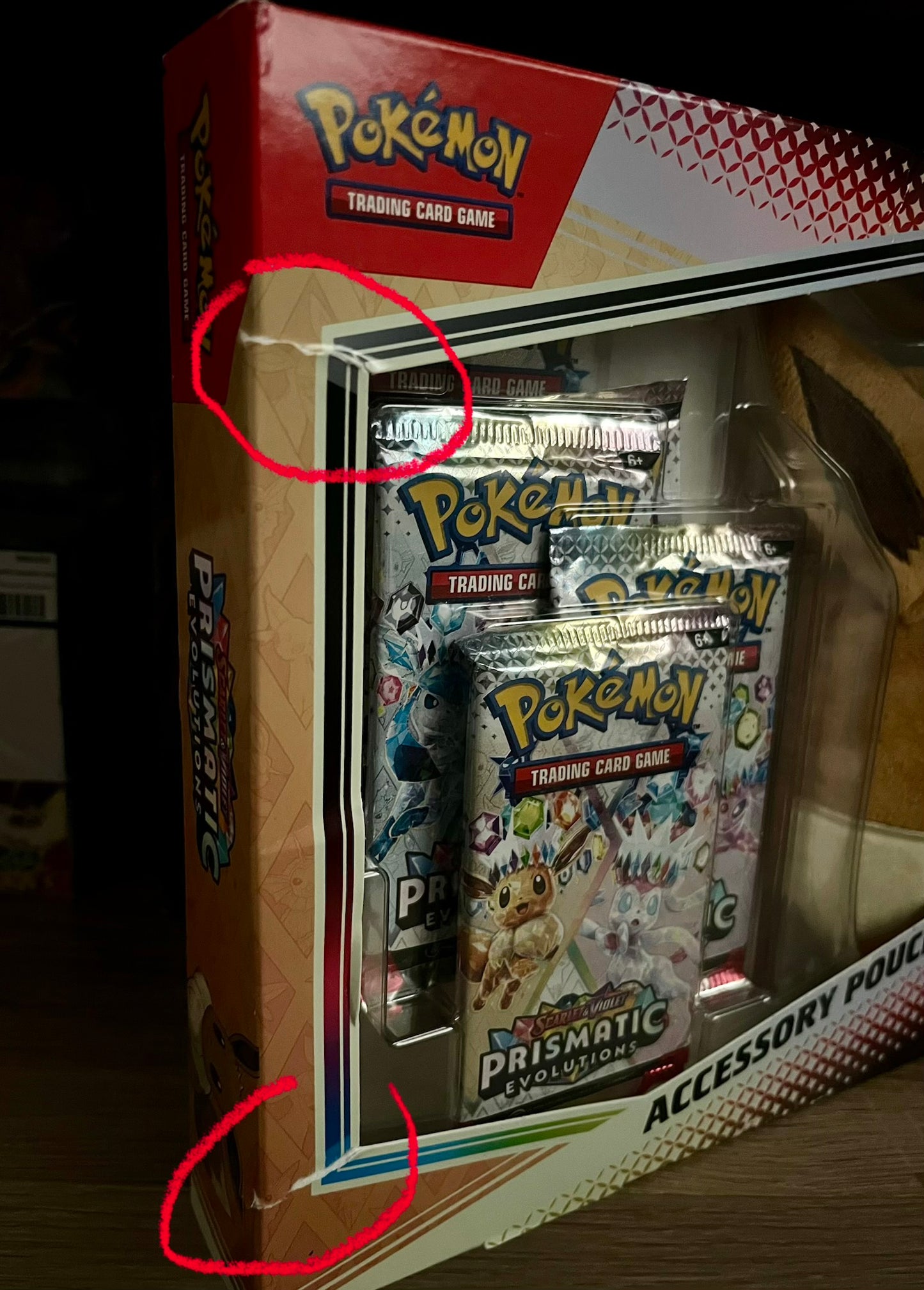 Pokemon prismatic Evolutions accessory pouch