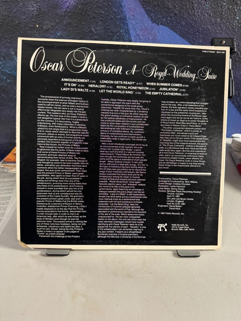 Oscar Peterson A Royal Wedding Suite
