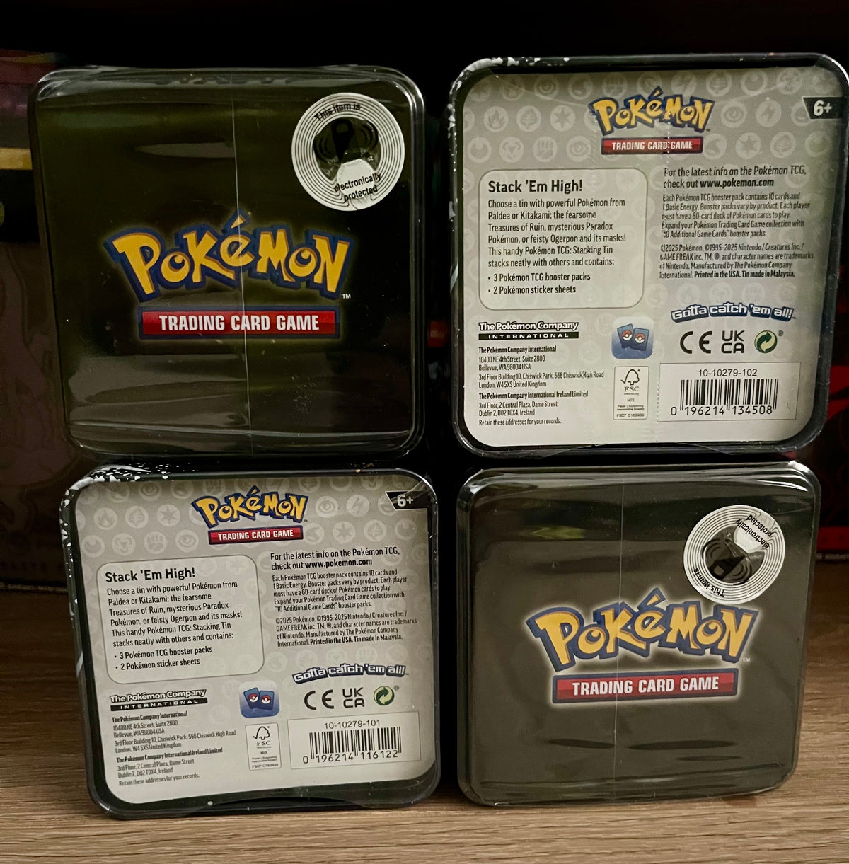 Pokemon Treasures of Ruin Stacking Tins