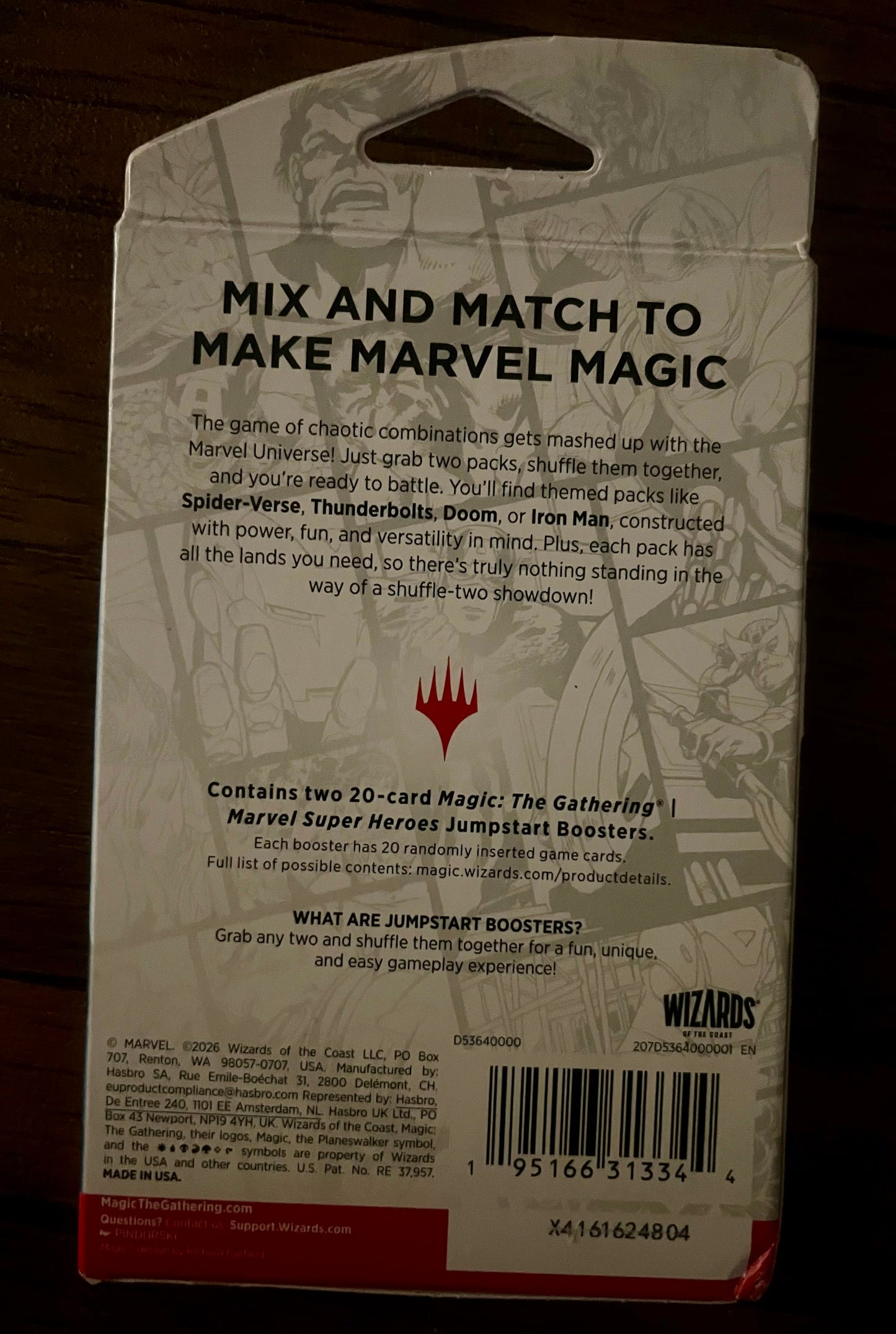 Magic The Gathering Marvel Super Heroes Jumpstart
