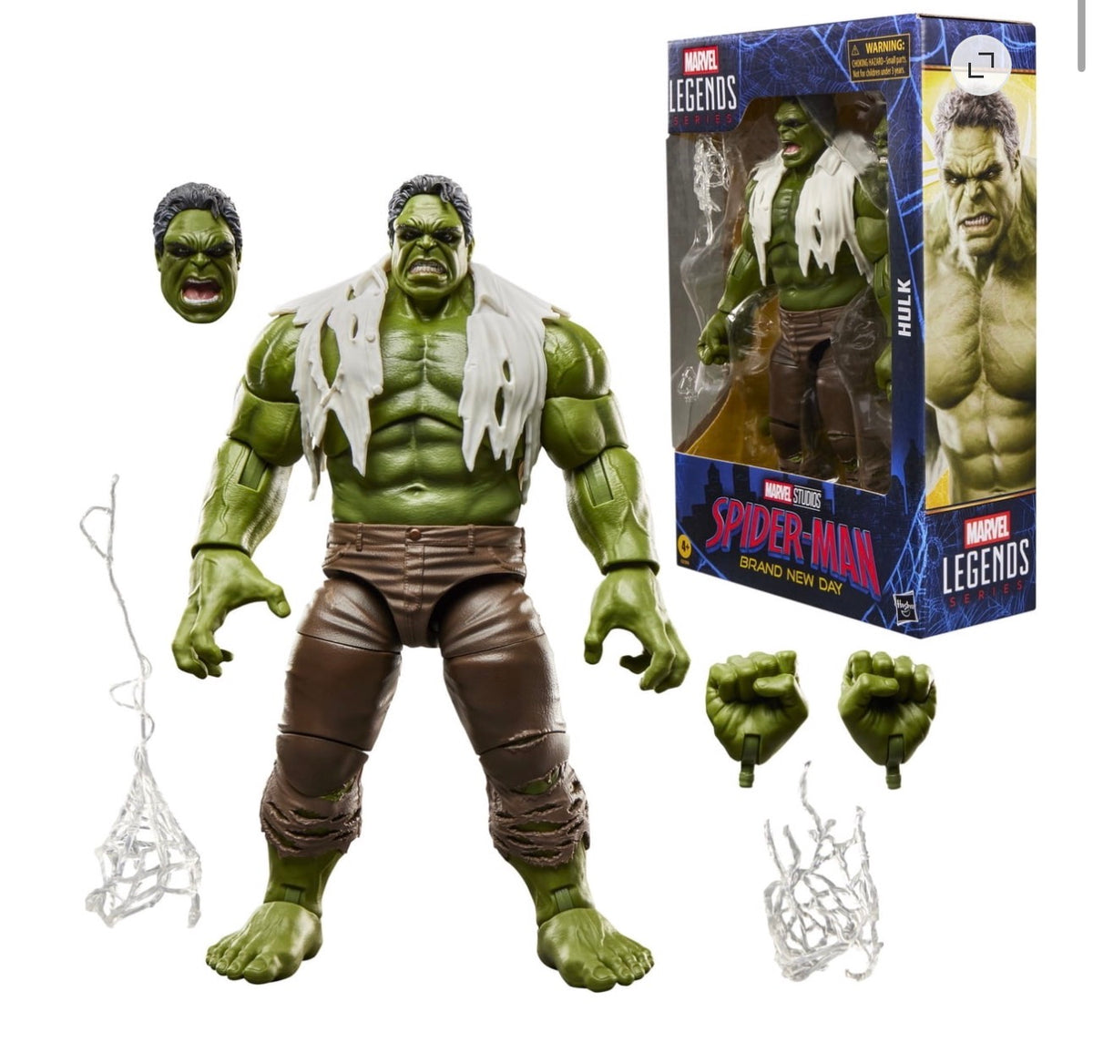 Marvel Legends: Spider-Man Brand New Day Hulk Figure  - front