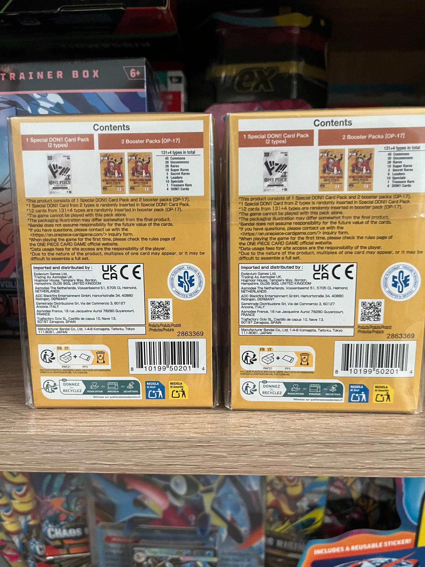 ONE PIECE double pack set op-17