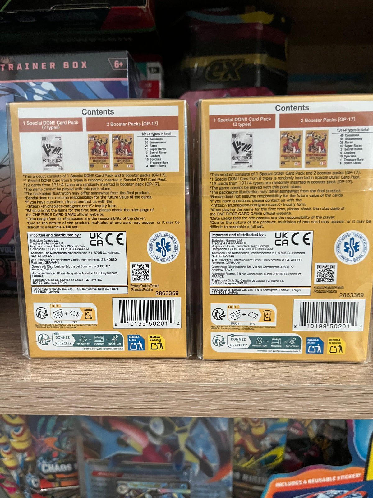 ONE PIECE double pack set op-17