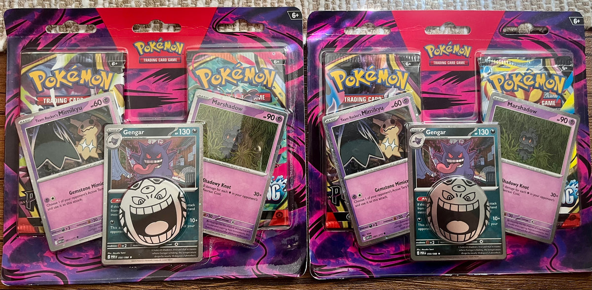 Pokémon Gengar 3 promos 2 Pack Blister