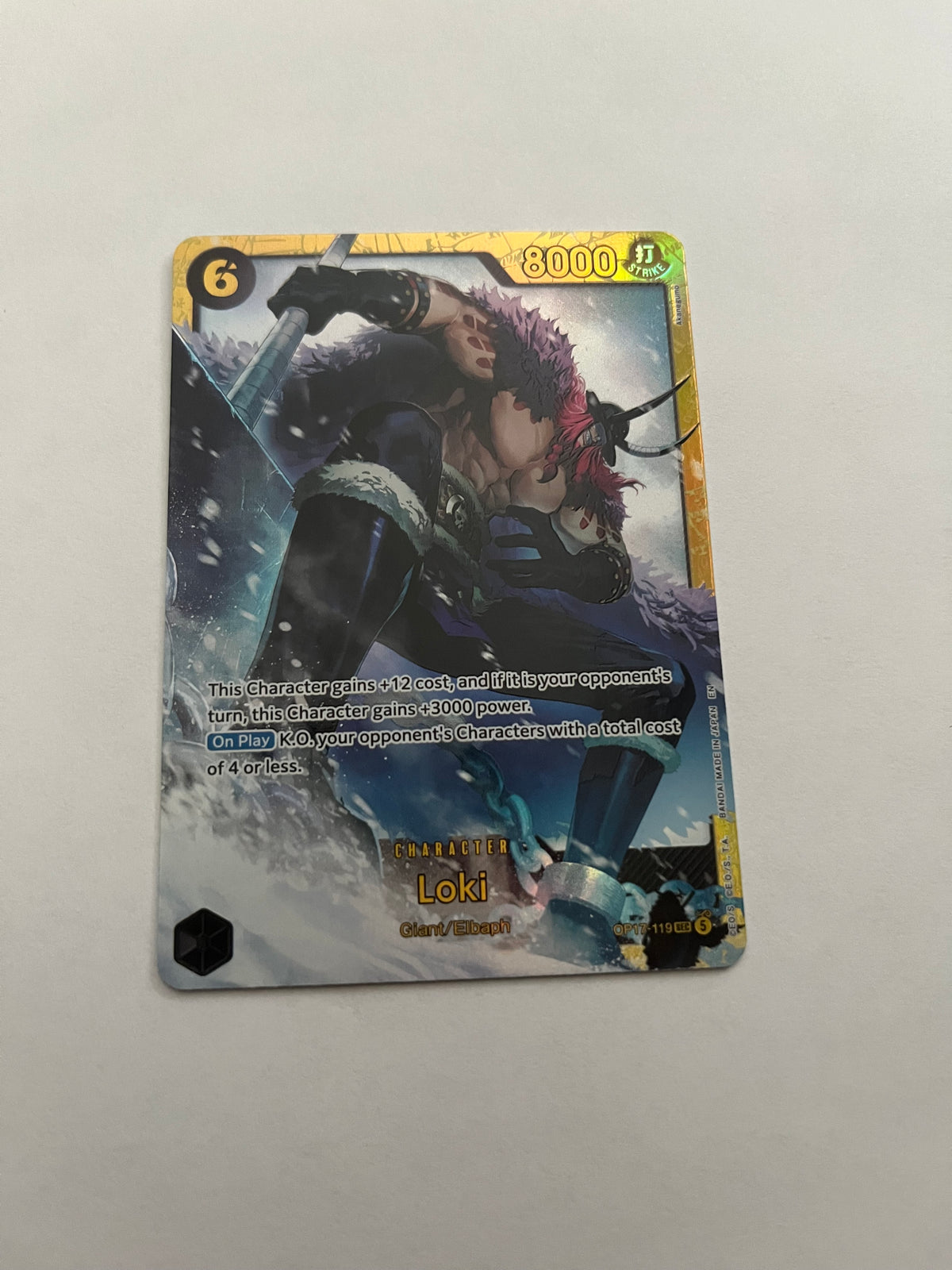 One Piece game Cards  OP17 near mint