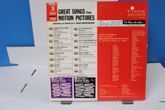 GREAT SONGS from 1945 1960 MOTION PICTURES 1945 -1960