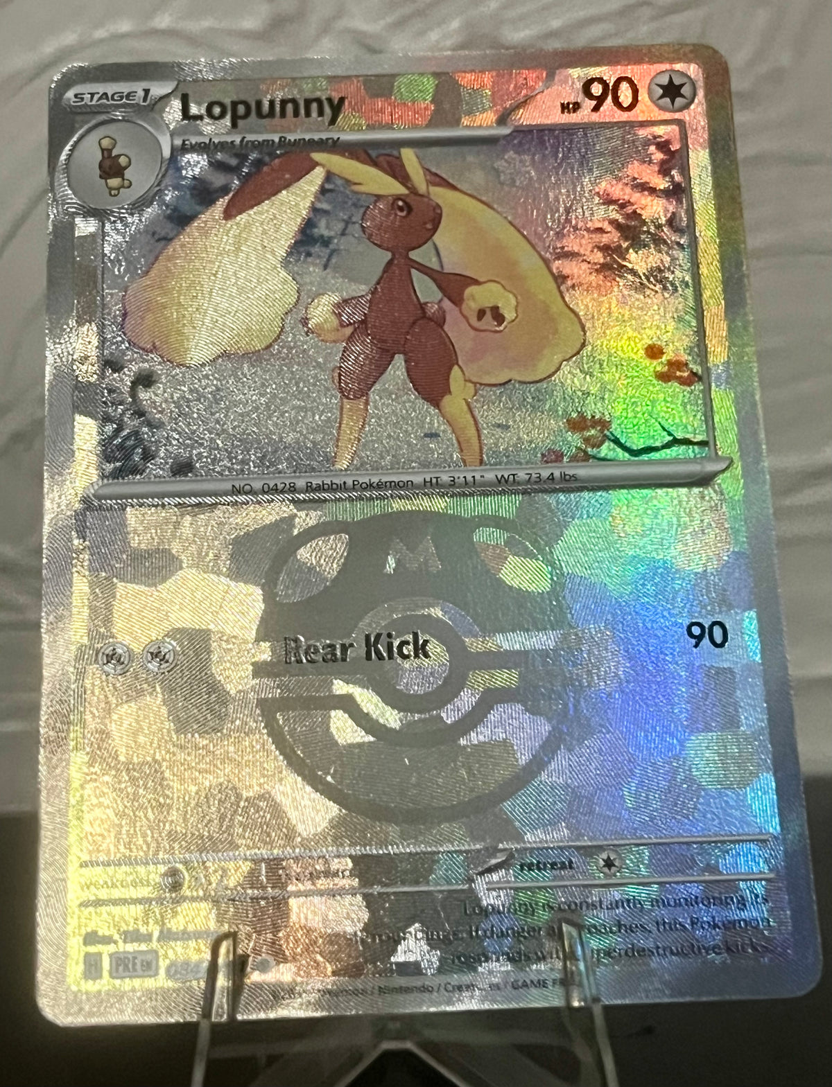 Pokemon Lopunny Master Ball Reverse Holo