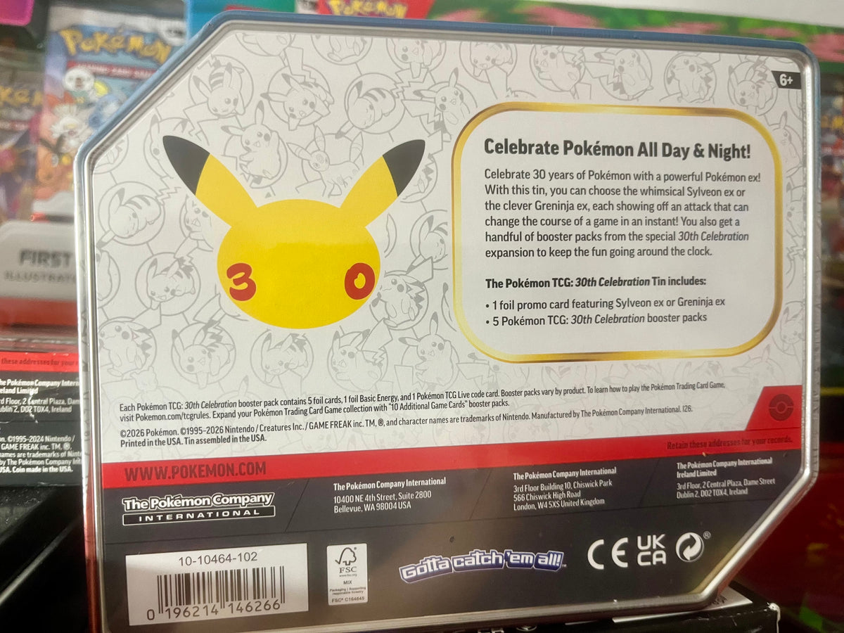 Pokémon TCG 30th Celebration Tin – Sylveon ex