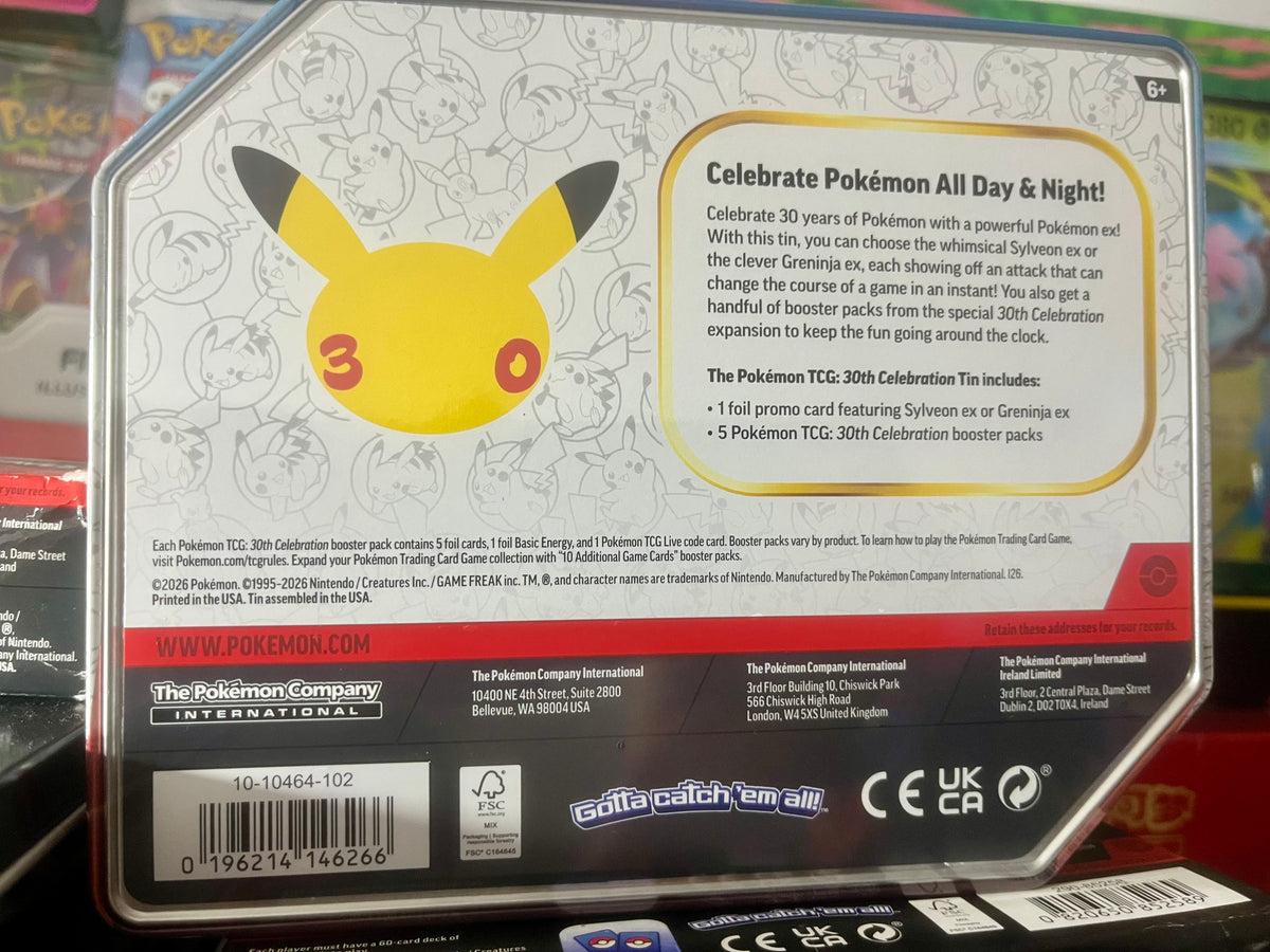Pokémon TCG 30th Celebration Tin – Greninja ex