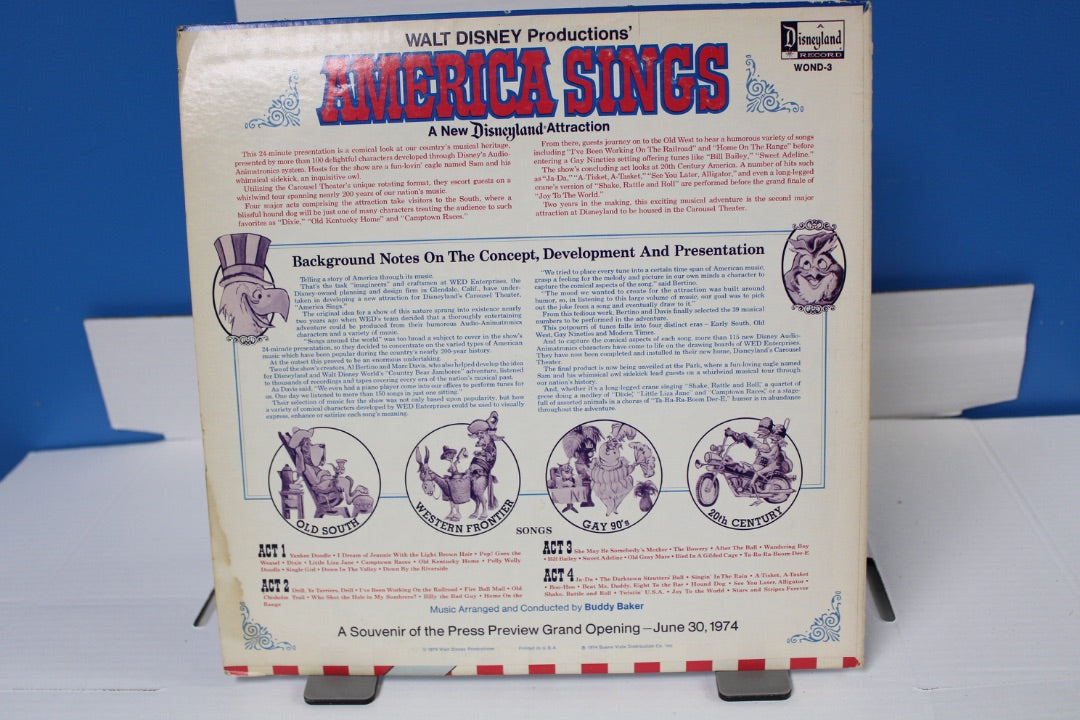 AMERICA SINGS Disney