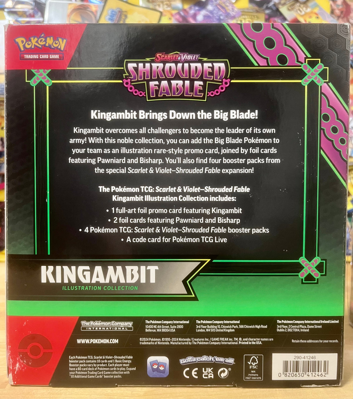 Pokémon TCG Scarlet & Violet – Shrouded Fable Kingambit Illustration Collection