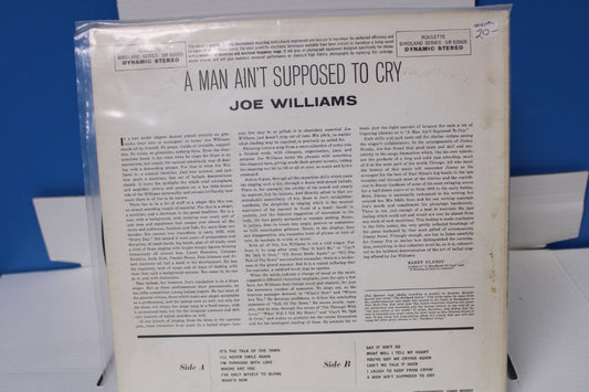 Joe Williams A Man aint supposed to Cry