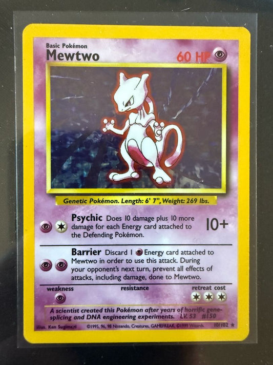 Mewtwo Base Set Unlimited 10
