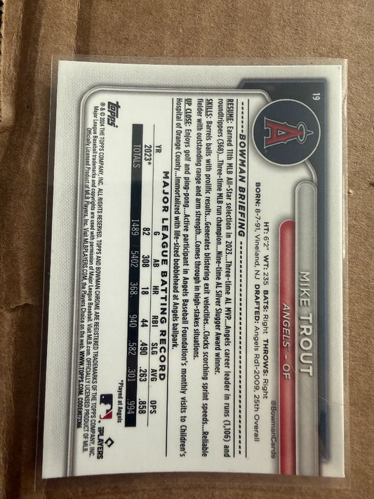 Mike Trout Mojo Refractor