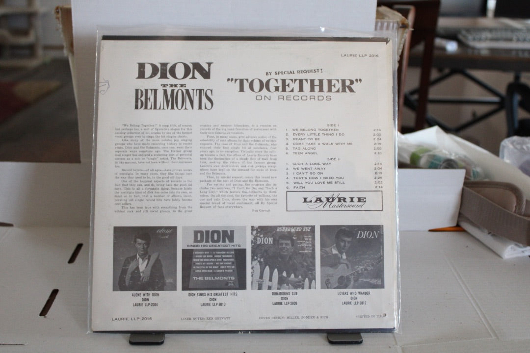 Dion The Belmonts Together on records