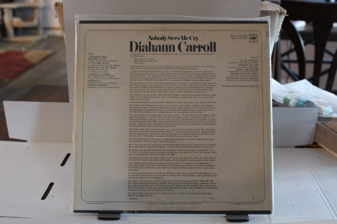 Diahann Carroll Nobody See Me Cry