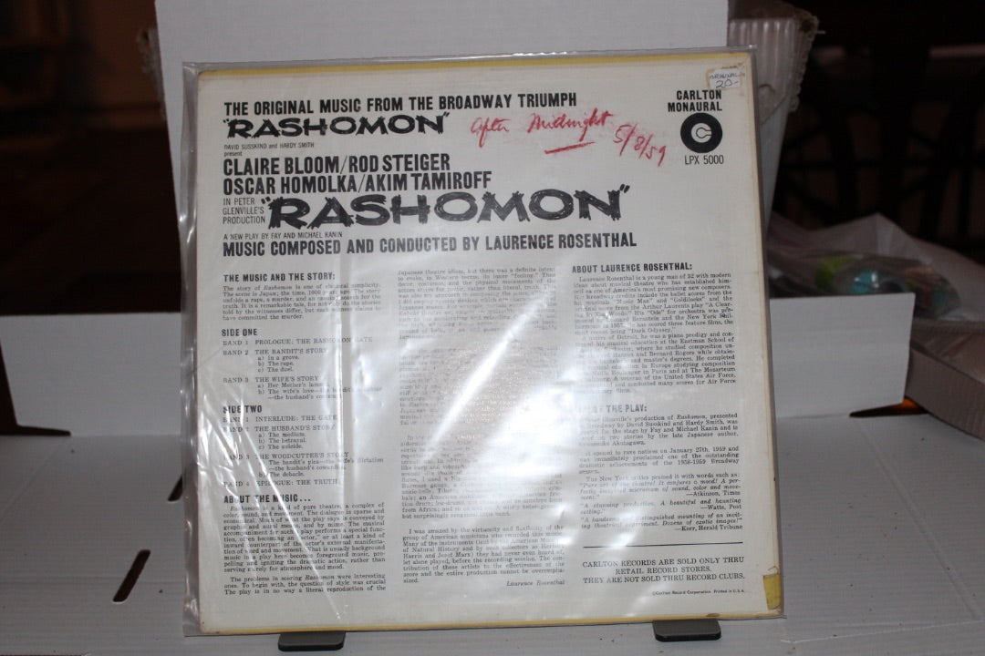 RASHOMON SOUNDTRACK
