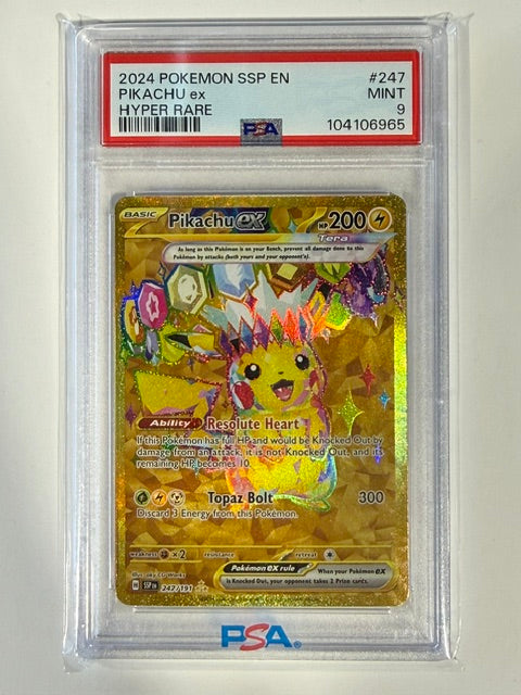 Pikachu ex psa 9