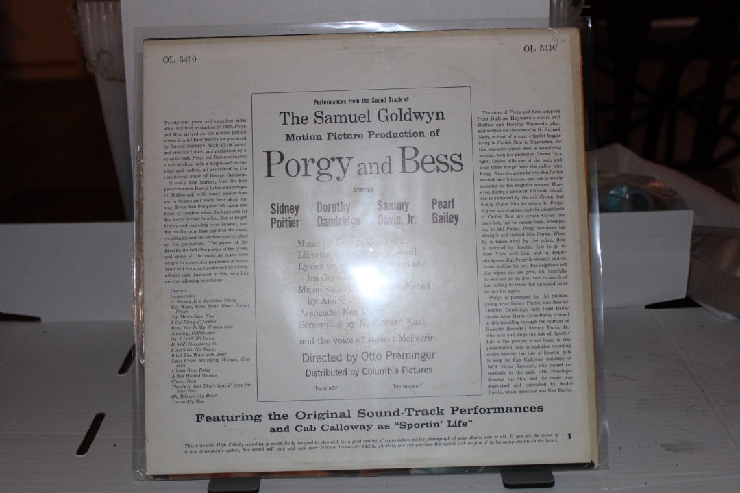 PORGY AND BESS Soundtrack (black label)