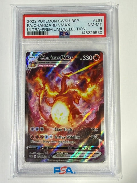 CHARIZARD VMAX NM 8 PSA