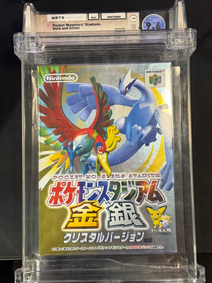 Pocket Monsters Stadium Gold and Silver WATA graded 9.6