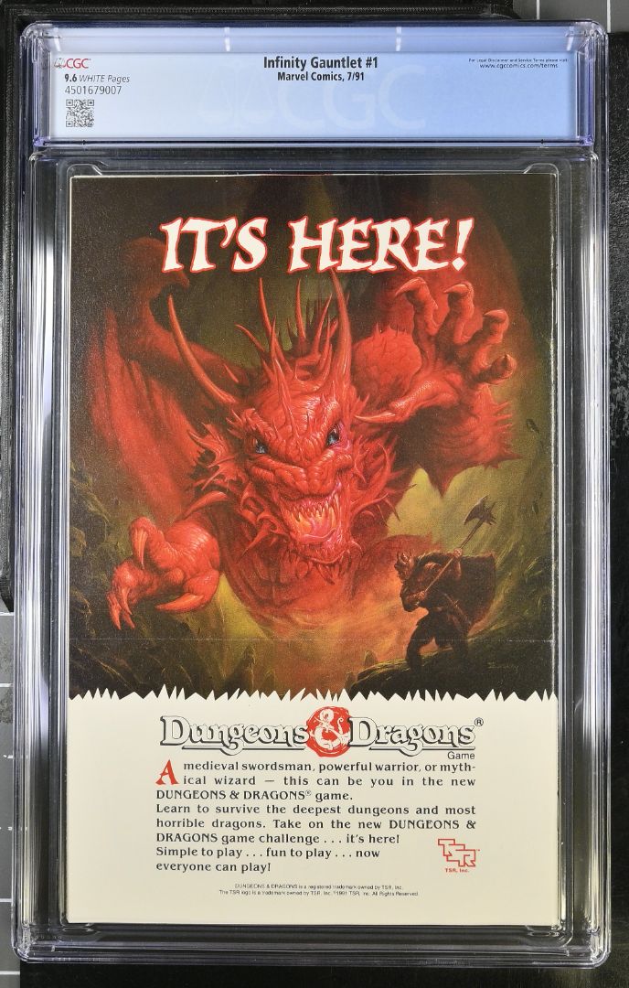 Infinity Gauntlet #1, CGC 9.6