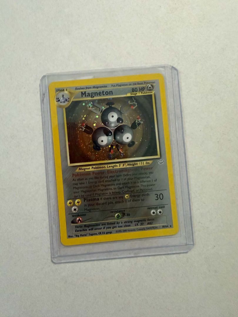 Magneton 10/64 Reverse Holo Pokemon Card | Neo Revelation Vintage WOTC