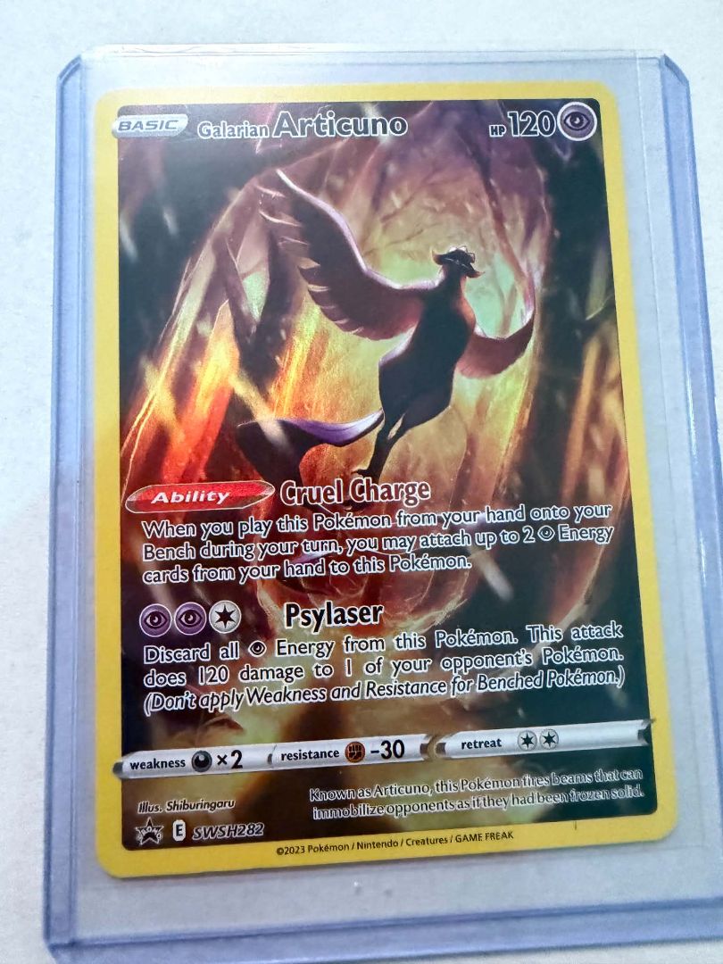 Galarian Articuno SWSH282 Black Star Promo – Full Art Holo – Pokémon TCG
